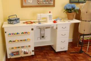 Arrow Sewing Machine Cabinet Marilyn White Oak Cherry  