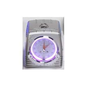    Thunderbird Retro Neon Alarm Clock Radio/CD Chrome