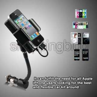 NEW CAR KIT FM TRANSMITTER CHARGER RADIO FOR iPhone 4 s 4s 3G 3GS 