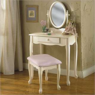   Girls Wood Makeup Vanity Table Bedroom Vanitie 081438372150  
