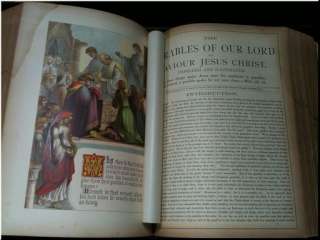   HOLY BIBLE ILLUMINATED LEATHER 1888 KING JAMES GUSTAVE DORE  
