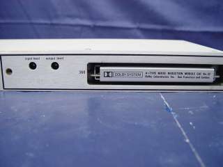 Dolby Laboratories Noise Reduction System A Type Model 360 w/ Module 