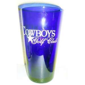 Dallas Cowboys Golf Club Blue Cobalt Beverage Glass Byron Nelson Four 