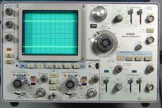Tektronix 485 Dual Trace 350 MHz Portable Oscilloscope  