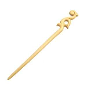   Handmade Boxwood Carved Hair Stick Chinese Ruyi 7 Inches Beauty