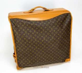   VUITTON Monogram Garment Suitcase Bag w/ Key, Fully Restored  