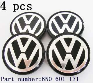 Volkswagen VW Emblem Wheel Hub Center Cap Covers JETTA PASSAT 55mm 6N0 