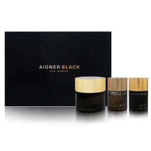 Aigner Black by Etienne Aigner for Women 3 Piece Set Includes 4.25 oz 