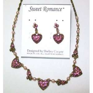 Sweet Romance Retro Gold Finish Set of 16 Queen of Hearts 