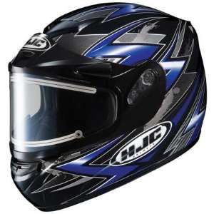   HJC CS R2 Thunder Snowmobile Helmet Electric Shield Blue Automotive