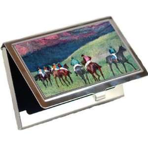  Horse Racing   The Training By Edgar Degas Business Card 