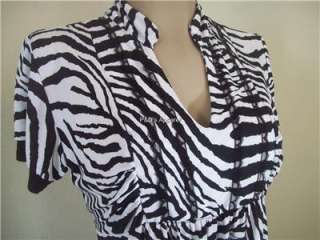 New Womens Maternity Clothes Black White Zebra Stripes Shirt Top 