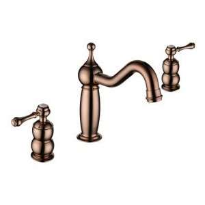  Antique Rose Gold Finish Widespread Bathroom Sink Faucet 