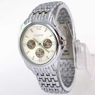 Silver Luxury Mens Metal Wrist Watches, BAG  