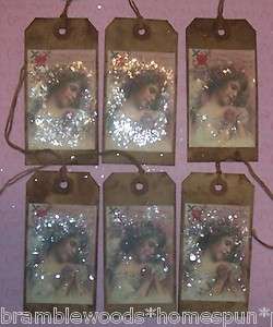   Valentines HanG TaGS Angelic GrunGy GruBBY Gift Heart Mica Flakes STPC