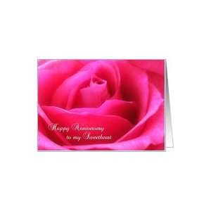  Pink Rose~Happy Anniversary Sweetheart Card: Health 