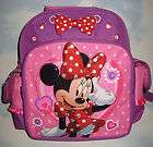 Disney MINNIE MOUSE 10.5 Mini Backpack Bags Girls Kids