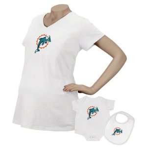  Reebok Miami Dolphins Womens Maternity Top & Infant Set 