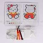 Hello Kitty Cross Stitch Kit Set Cell Phone Charm IHMK items in 
