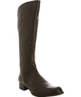 Alberto Fermani dark brown leather zip boots  