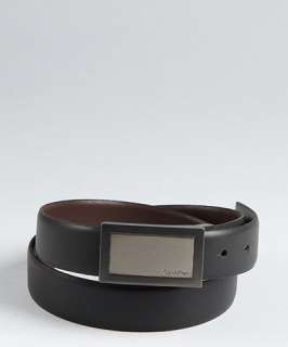 Calvin Klein black and brown leather reversible belt