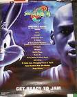 Space Jam rolled Movie Soundtrack poster  Michael Jordan Bugs Bunny