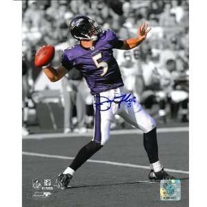  Joe Flacco Signed 16x20 w/# Sports Collectibles