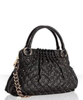 Marc Jacobs black quilted leather Cecilia studded bag   up 