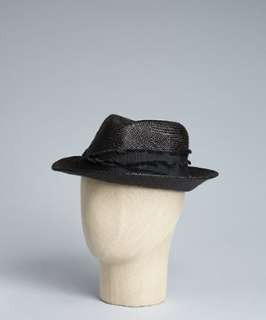 Eugenia Kim black natural straw Max panama hat   