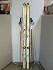 vintage northland monarch hickory downhill skis bamboo poles returns 