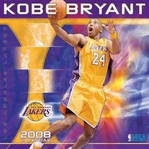  Kobe Bryant Los Angeles Lakers 2008 Wall Calendar Sports 