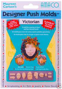 Victorian Flexible Designer Push Molds Polymer Clay etc  