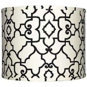  Cream with Black Architectural Lamp Shade 16x16x13 (Spider 