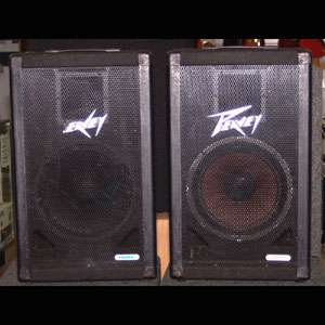   Two Peavey 112DC PA Sound Reinforcement Speakers 12 300w 8ohms  