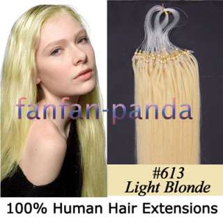loop/micro ring human hair extension 2 length,8 colors  
