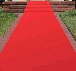 Hollywood Party Red Carpet Floor Runner Decoration  
