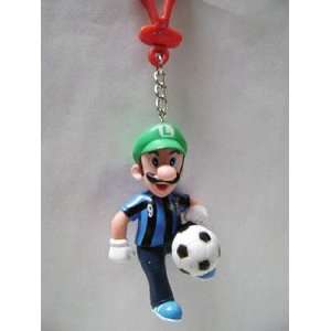  Mario Bro Soccer Star Luigi 09 Keychain Toys & Games