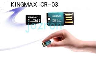 Kingmax CR 03 Micro SD SDHC Card Reader USB Adapter New  