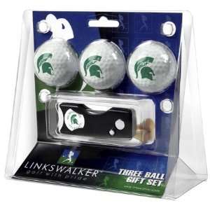 Michigan State 3 Ball Gift Pack with Spring Action Tool:  