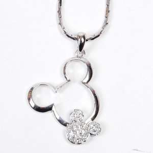  Mickey Mouse Necklace Pendant Neck Chain Silver Toys 