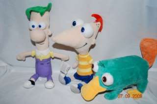 Phineas & Ferb Perry Platypus Disney Plush Doll lot 3  