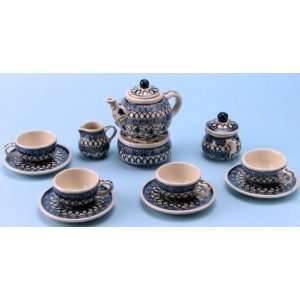  Polish Pottery Mini Tea Set: Kitchen & Dining