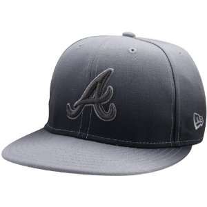 com New Era Atlanta Braves Charcoal Fade Subtitle 59FIFTY Fitted Hat 
