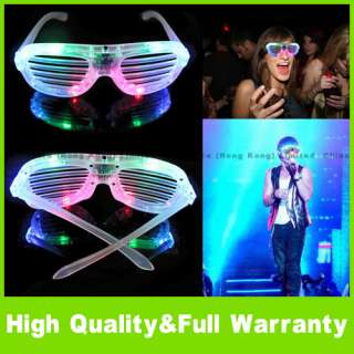 New LED Fashion Shutter Sunglasses Glow Light Glasses  