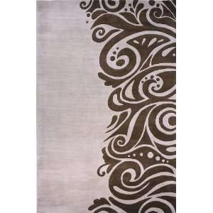 Momeni New Wave Lavender Purple Scrolls Contemporary 8 x 11 Rug (NW 