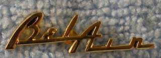 Bel Air Gold Script Chevy Custom Hat Vest Lapel Pin  