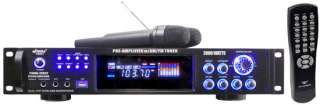 Pyle PWMA2003T 2000Watt Home Amplifier W/Pre Amp AM FM Tuner USB +2 