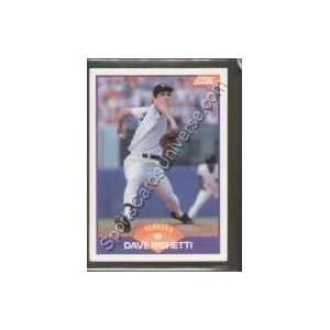  1989 Score Regular #225 Dave Righetti, New York Yankees 