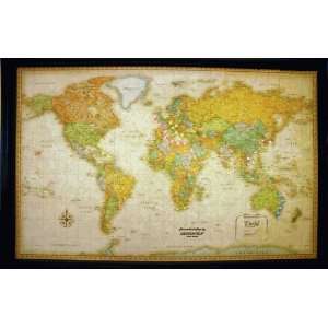  Lightravels World Map with Antique Ocean