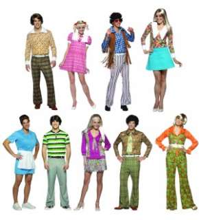 Brady Bunch Tv Show Group Costume Adult Set Of 9  